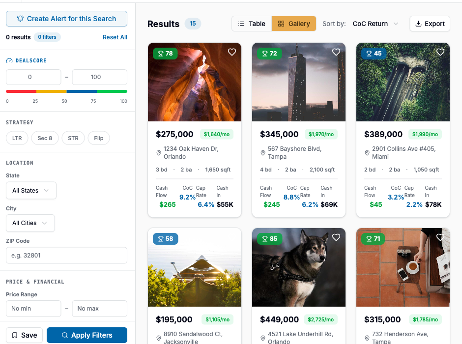 Automatic Deal Sourcing screenshot